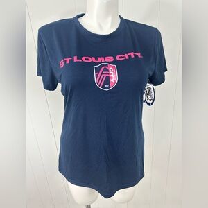 NWT Concepts Sport Ladies St Louis City SC Soccer T Shirt Sz XL